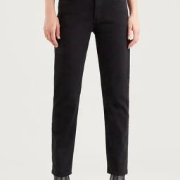 Levi's 501 Black Regular Fit High Rise Jeans-image-7