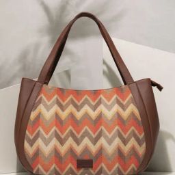 ZOUK Tidal Wave Orange Printed Luna Shoulder Bag-75