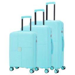 Nasher Miles Singapore Hard-Sided Polypropylene Set of 3 Light Blue Trolley Bags (55, 65 & 75 cm)-image-84