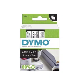 DYMO 9mm x 7m Black Print on Clear Tape Self-Adhesive Labels for Label Printer, ‎40910-image-68