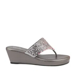 Inc.5 Women's Pewter Thong Wedges-image-21