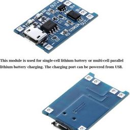 5V 1A Micro USB 18650 Lithium Battery Charging Board Charger Module+Protection Dual Functions (Pack of 4) image 4