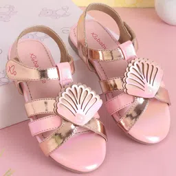 Babyoye Party Wear Sandals - Rose Gold-picture-6