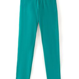 Pine Kids Cotton Lycra Knit Full Length Solid Color Legging - Spring Bouquet-image-93