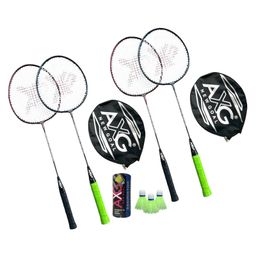 AXG Scratch resistant A-2000 Badminton Racquets set Of 4 with 3 Plastic Shuttles Badminton Kit (Multicolor)-12