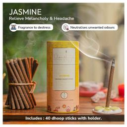 Nirmalaya 100 Percent Natural Jasmine Dhoop Sticks for Pooja 40 Sticks -Pack of 2-21