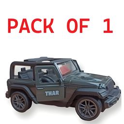 NEGOCIO Alloy Collectible THAR Car Toy Pull Back Vehicles Diecast Cars Model with Light - PACK OF 1- COLOR MAY VARY-2