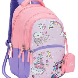 Genie Safari Stardew 27 Litres School Backpack with Unicorn Print Lavender - Height 17 Inches-image-84