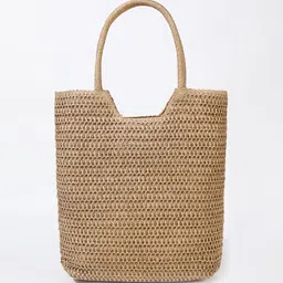 LULU & SKY Oversized Shopper Handheld Bag with Cut Work-image-17