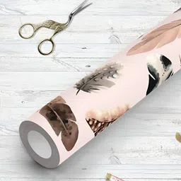 ArtzFolio Pink & Grey Printed UV Resistant Wallpaper-image-7