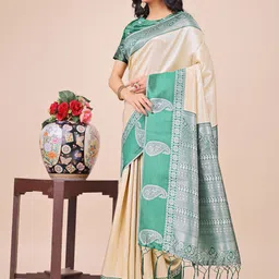 Mitera Woven Design Zari Saree-25