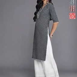 Anouk Rustic Women Pack of 4 Ethnic Motifs Printed Daily Straight Kurtas-image-93