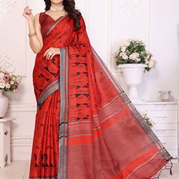 Lookmark Warli Printed Saree-image-72