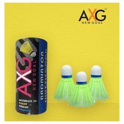 axg new goal AXG Scratch resistant A-2000 Badminton Racquets set Of 4 with 3 Plastic Shuttles Badminton Kit (Multicolor) image 4