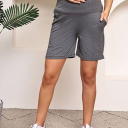 WELL KEPT Women Loose Fit High-Rise Shorts-image-106