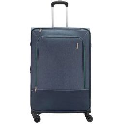 Aristocrat Saphire Plus Blue Solid Soft Large Trolley Bag - 35 cm-image-61