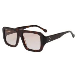 Ted Smith Brown UV Protection Aviator Unisex Sunglasses-image-75