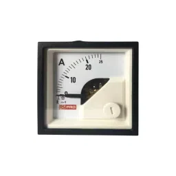 RS PRO Analogue Panel Ammeter 25  (Input, Scale)A AC, 45X45 mm, 1 % Moving Iron, 1862414-8