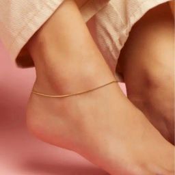 Zavya 925 Sterling Silver Serenade Snake Chain Flexible Anklets For Women-image-75