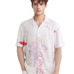 RARE RABBIT Men Comfort Opaque Printed Casual Shirt-picture-43