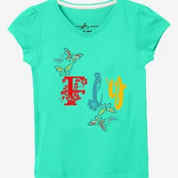 Naughty Ninos Girls Pack of 3 Typography Printed Round Neck T-shirts-picture-14