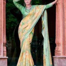 Anouk Floral Printed Designer Saree-55