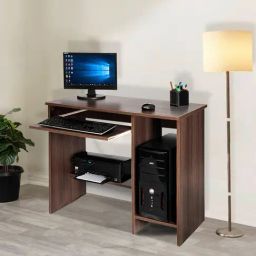 Delite Kom Neo Acacia Dark Beige Engineered Wood Computer Desk-48