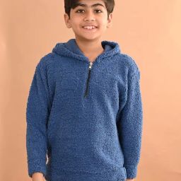 LilPicks Kids Blue Solid Full Sleeves Sweatshirt-image-42
