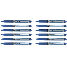 Pilot Hi-Tecpoint V7 RT 0.7 mm Fine Point Pure Liquid Ink Retractable Roller Ball Pen, Blue (Pack of 12)-picture-4