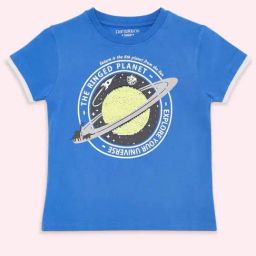 Pantaloons Junior Cobalt Blue Cotton Embellished T-Shirt-picture-38
