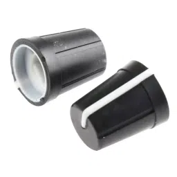 RS PRO 13 mm Black Potentiometer Knob for 6.4 mm Shaft D Shaped, 4676780-image-28