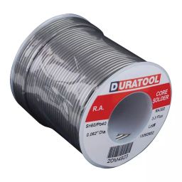 DURATOOL Solder Wire, 60/40 Sn/Pb, 190°C, 1Lb, SPC22129.-48
