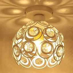 Homesake White Textured Contemporary Ceiling Lamp-image-61