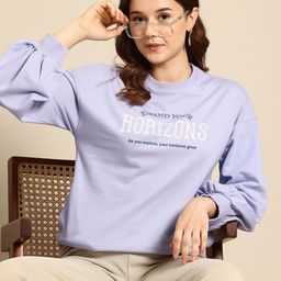 Mast & Harbour Printed Drop-Shoulder Sweatshirt-image-53