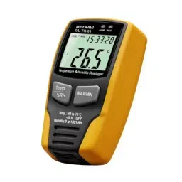 Metravi Temperature and Humidity Data Logger ±1°C Yellow, DL-TH-01-15