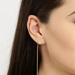OOMPH Gold-Toned Contemporary Drop Earrings-29