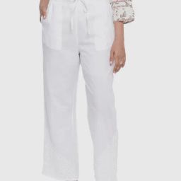 Fabindia White Cotton Pants-image-39
