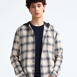 Flying Machine Men Slim Fit Tartan Checks Opaque Checked Casual Shirt-image-64