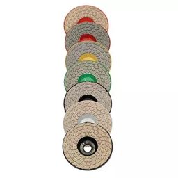 Sarrah 100 mm (4 Inch) 0 to 6 Grit Diamond Polishing Pad (Pack of 7 Pcs)-picture-29