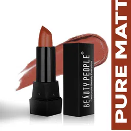 Beauty People Pure Smooth & Light Weight Long Wear Matte Lipstick- 3.8 g - Simmer Brown-27
