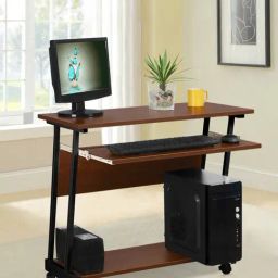 Delite Kom Calix Acacia Dark Black Metal Computer Desk-image-97