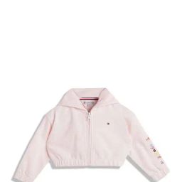 Tommy Hilfiger Kids Faint Pink Regular Fit Full Sleeves Hoodie-image-13