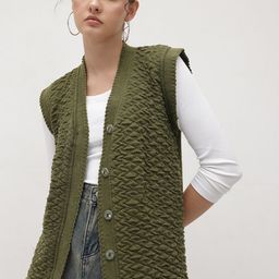 The Roadster Life Co. Women Self Design Longline Cardigan-picture-10
