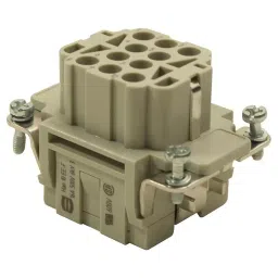 Harting Heavy Duty Connector Inserts / Modules HAN INSERT, RECEPTACLE, 10WAY, CRIMP, 09320103101-23