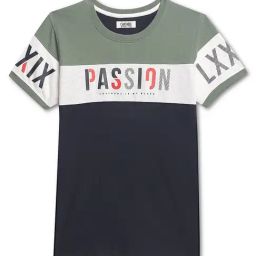 Cantabil Kids Multicolor Color Block T-Shirt-image-25