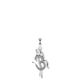 VALANOVA Women 14K White Gold & Lab Grown Diamond Pendant 0.77gm-picture-34