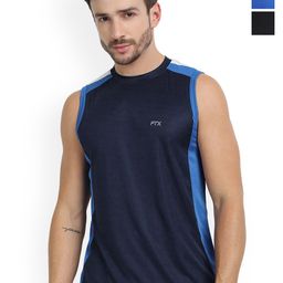 FTX Pack Of 3 Colourblocked Dry-Fit Round Neck Gym Vests 709-4_709-9_709-10-S-image-38