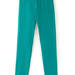Pine Kids Cotton Lycra Knit Full Length Solid Color Legging - Spring Bouquet-picture-19