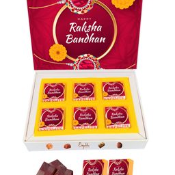 Expelite Unique Rakhi Gift  for Brother - 6 pieces Raksha bandhan special Chocolate gifts online-picture-18