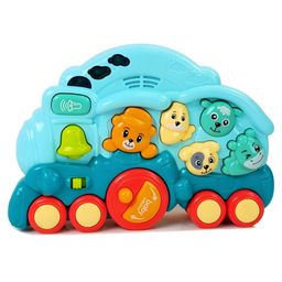 NEGOCIO Baby Animal Train Light Music toy for kids- PACK OF 1- COLOR MAY VARY-13